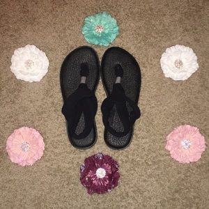 Black Sanuk Sandals